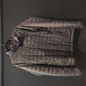 Patagonia Men's Large Nano Puff Jacket Dark Grey